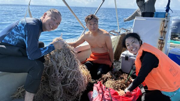 ２０２５年８月４日　屋那覇の東（海中清掃）、屋那覇のスカシ根、はまさん
